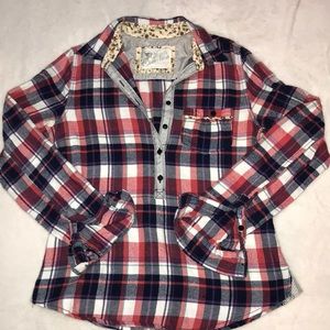 Plaid Flannel button down size Small